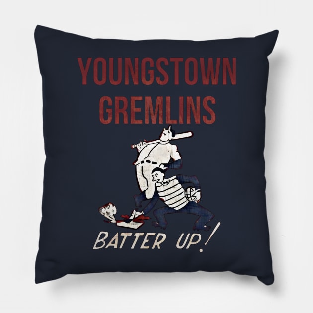 Youngstown Gremlins Baseball Pillow by Kitta’s Shop