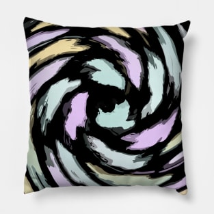 Swirl Of Pastel Hearts Pattern Pillow