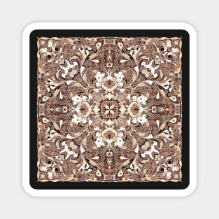 Arabic ornate square pattern Magnet