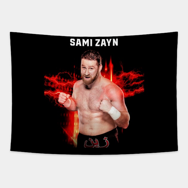 Sami Zayn Tapestry by Crystal and Diamond