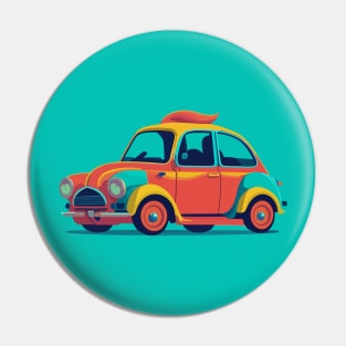 Colorful Car Pin