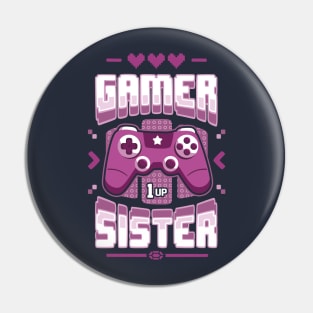 Gamer Sister Pin