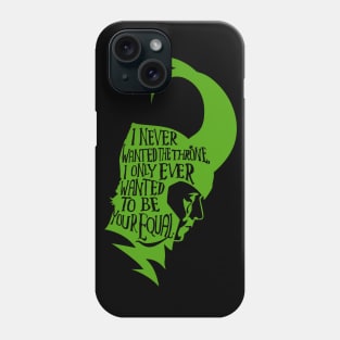 Your equal (green) Phone Case