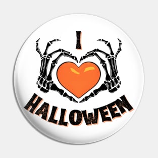 I Heart Halloween Pin