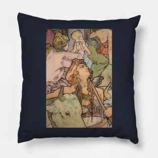 Agriculture, Mucha Pillow