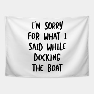 Funny Boating Quote Tapestry