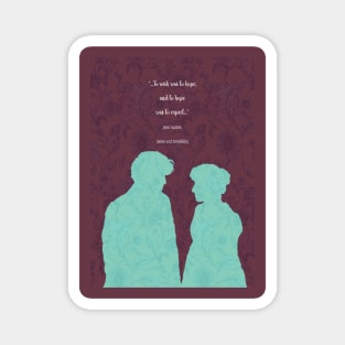 Sense and Sensibility_Jane Austen quote Magnet