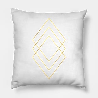 gold diamonds Pillow