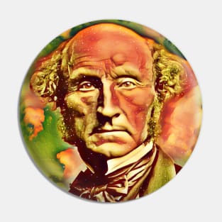 John Stuart Mill Snow Portrait | John Stuart Mill Artwork 14 Pin