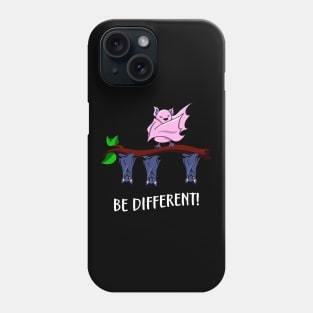 Dare to Be Different Funny Dabbing Bat Fun Phone Case