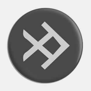 𐰢 - Letter M - Old Turkic Alphabet Pin