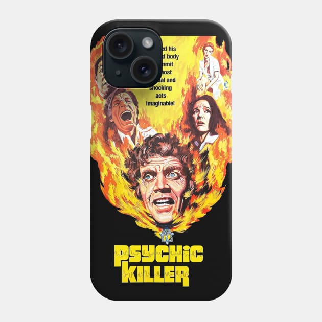 Psychic Killer Retro Cult Classic Horror Fan Art Phone Case by darklordpug