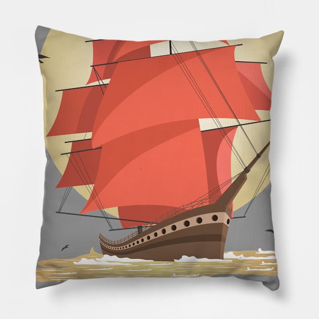 Sailboat Pillow by timohouse