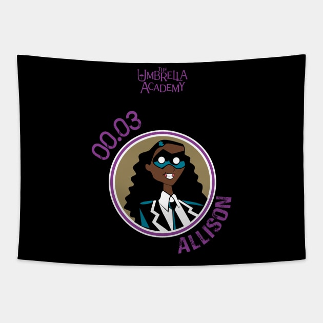 UMBRELLA ACADEMY: ALLISON ¨THE RUMOR¨ CARTOON Tapestry by FunGangStore