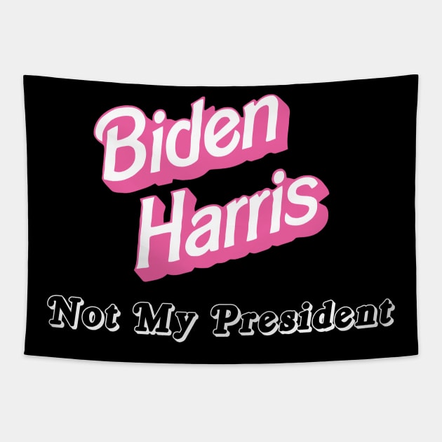 Biden Harris Tapestry by iniandre