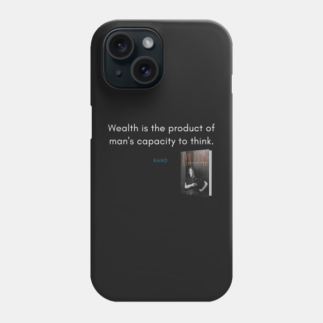 Ayn Rand Quote Phone Case by DarioNelaj