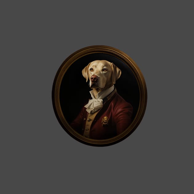 Victorian Noble Labrador Retriever - Oil Painting Style by Not Art Designs