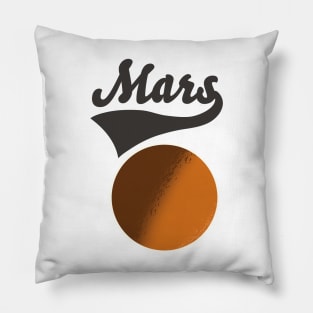 Mars space logo Pillow