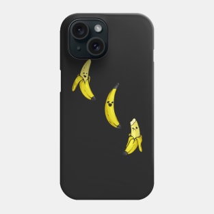 Banana Buddies: Happy, Half-Peeled, &amp;amp; Bitten with Whimsical Charm Phone Case