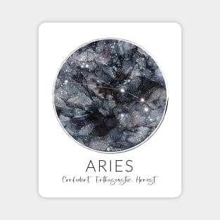 Aries Zodiac Moon Constellation Magnet