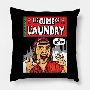 The Curse of the Laundry, Horror Comicbook Cover Pillow