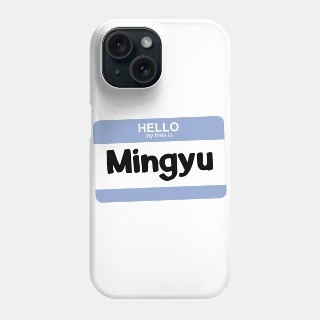 My Bias is Mingyu Phone Case by Silvercrystal