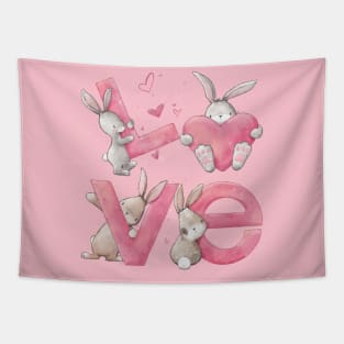 Bunny Love Tapestry