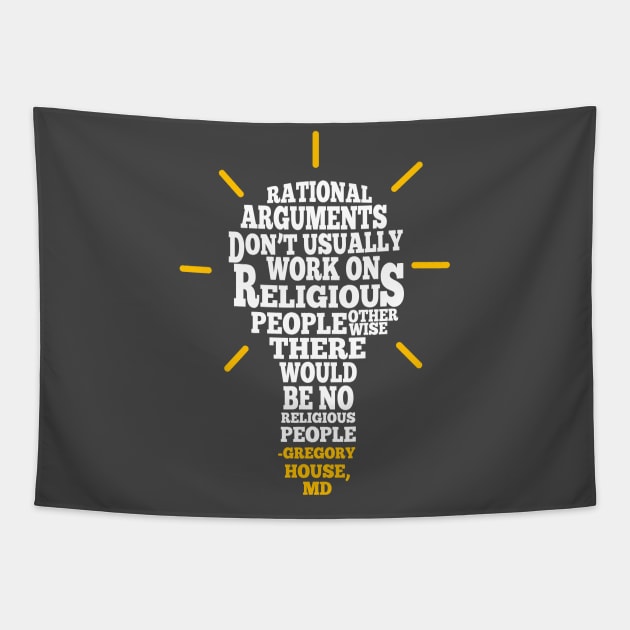 Rational Arguments Don't Work Tapestry by AtheistRepublic