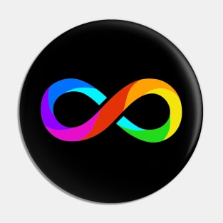 Neurodiversity, The rainbow infinity sign Pin