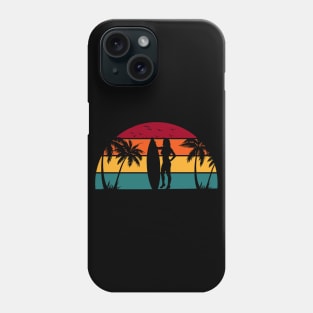 Surfer Girl Surfing Wave Beach Phone Case