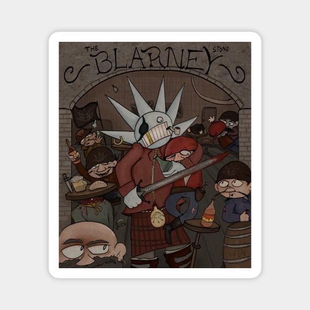 The Blarney Stone Magnet by Husky's Art Emporium