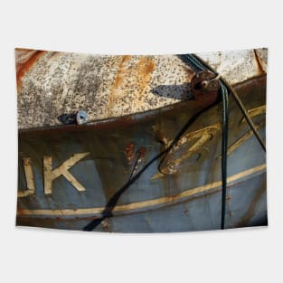 Trawler Bow moored near Dumfries,Scotland Tapestry