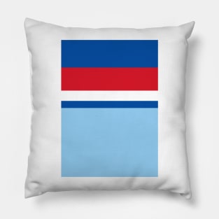 England 1982 World Cup Away Sky, Red, White, Blue Pillow