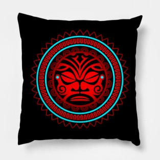 POLYNESIAN MASK 4B Pillow