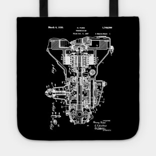 Henry Ford Transmission Patent White Tote