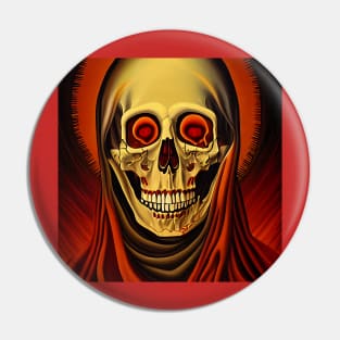 Sante Muerte Illustration Pin