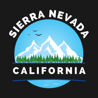 Sierra Nevada California - Sierra Nevada Ski Snowboard Mountain California Yosemite Travel T-Shirt