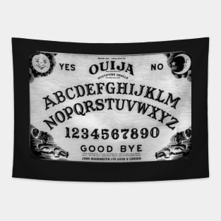 Ouija Board Black And White Tapestry