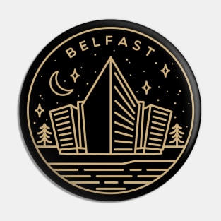 Belfast, Northern Ireland Emblem - Gold Pin