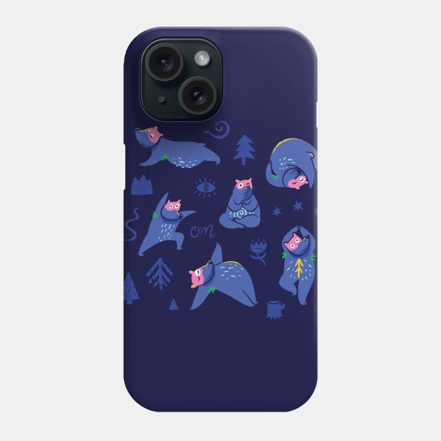 Yoga Bears 2 Phone Case by PenguinHouse