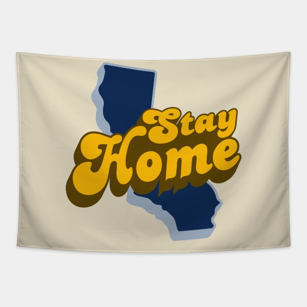 Stay Home Tapestry by Mike Hampton Art