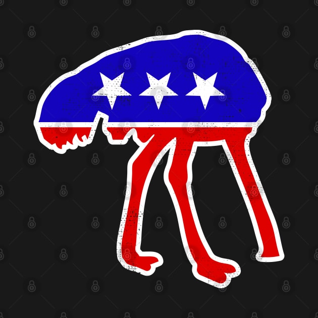 Ostrich Head Under Sand GOP Republican Impeachment Acquittal by BraaiNinja