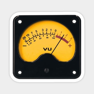 Volume VU Meter Retro Vintage Audio Magnet