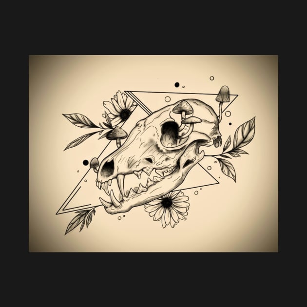 Fox skull Design by AchillesHelios