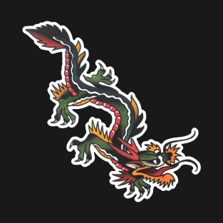 Traditional Dragon Tattoo Design T-Shirt