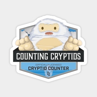 Cryptid Counter Yeti Badge Magnet