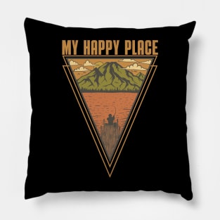 My happy place Pillow