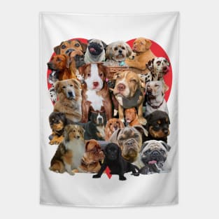 Dog Lover Collage 90's Style Cute Puppy Dog Gift Ideas Tapestry