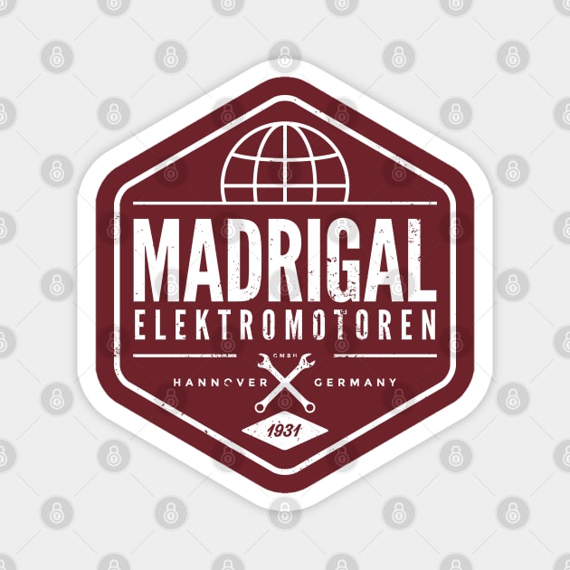 Madrigal Elektromotoren (aged look) Magnet by MoviTees.com