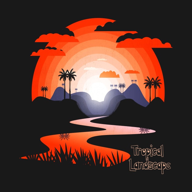 tropical landscape by ZionFashion